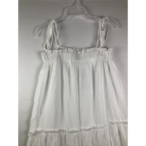 BTFBM Womens Summer Adjustable Tie Spaghetti Strap Sleeveless Dress Casual Loose - Picture 2 of 12